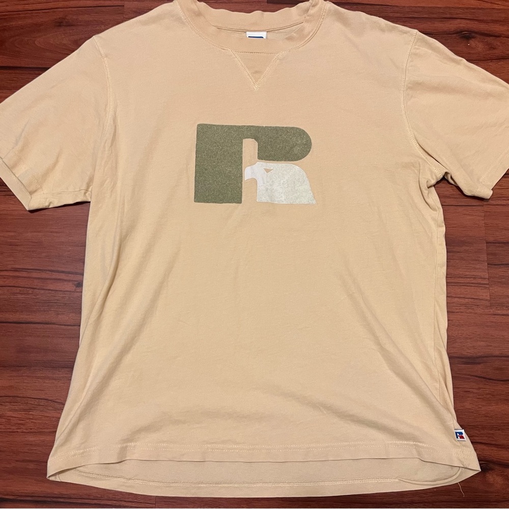 RUSSELL ATHLETIC MEN'S HERITAGE HEAVYWEIGHT FLOCK T-SHIRT